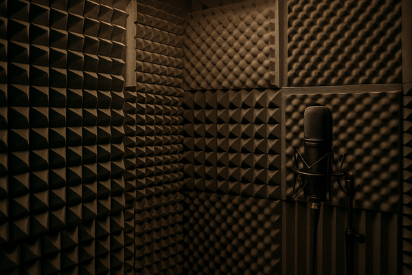 sound proof foam in a room